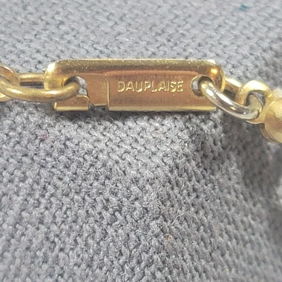 VTG Carol Dauplaise Clear / Smoky Multi Size Beads 14" Necklace - Picture 6 of 6